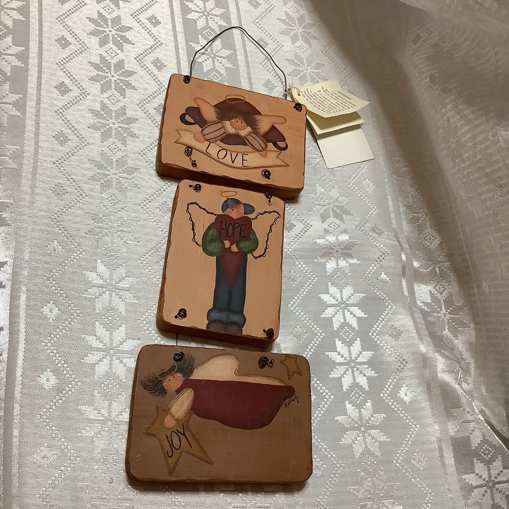Artist Betsy Waterson Wall Hanging Hand Painted On Wood
